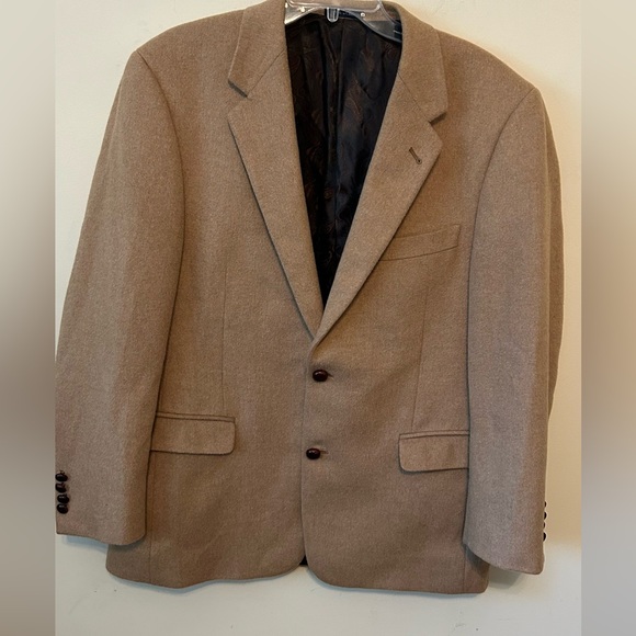 Turnbury Other - Turnbury Blazer Mens Size 42R Tan 100% Camel Hair Wool Suit Jacket Sport‎ Coat